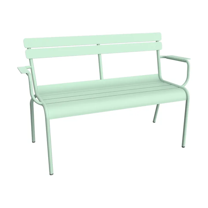 Luxembourg soffa med armstöd 131x55,5x86 cm - Ice mint (grön) - Fermob