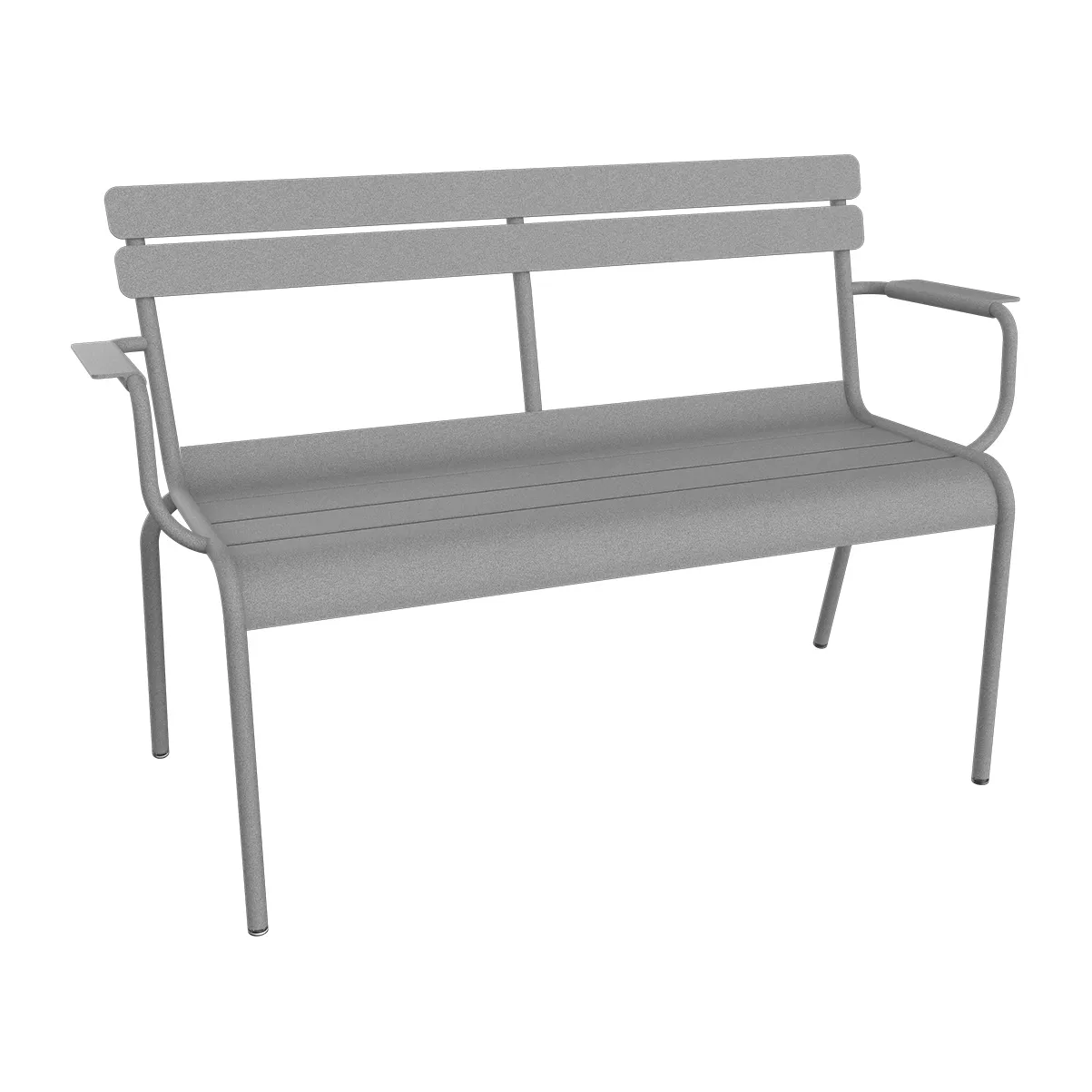 Luxembourg soffa med armstöd 131x55,5x86 cm, Lapilli Grey Fermob