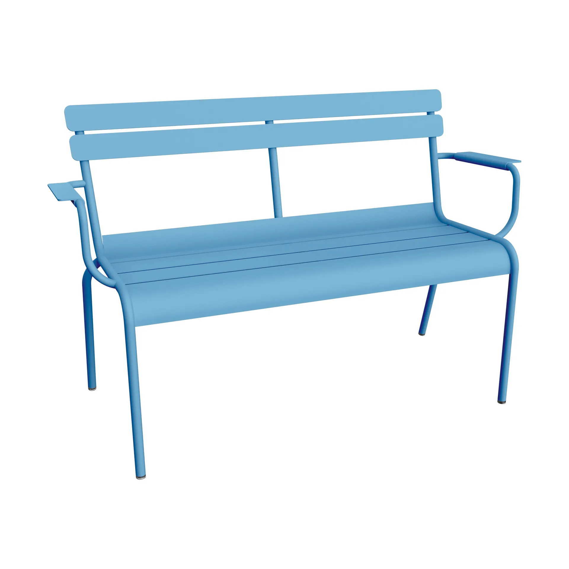 Luxembourg soffa med armstöd 131x55,5x86 cm, Maya Blue Fermob
