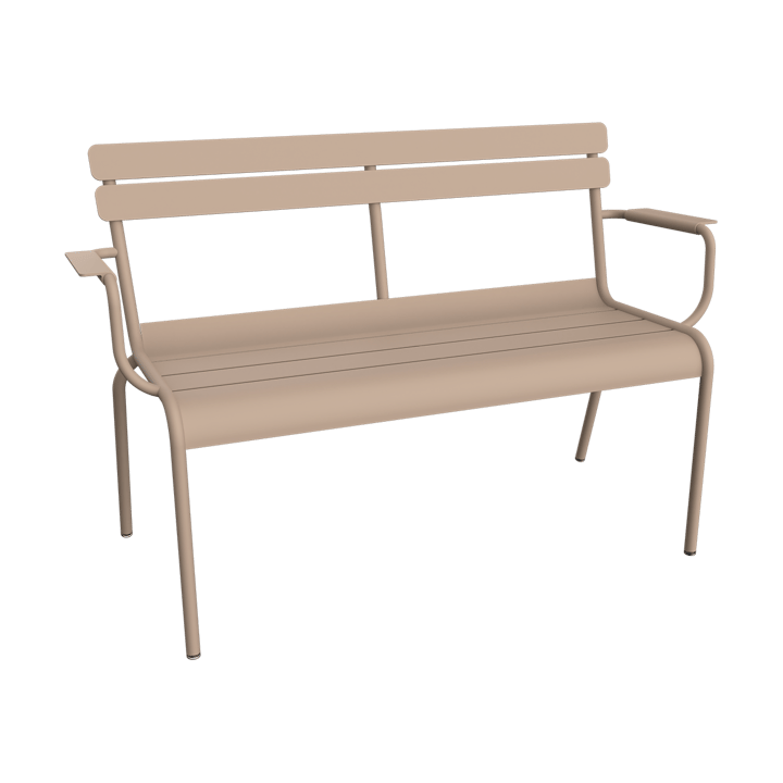 Luxembourg soffa med armstöd 131x55,5x86 cm - Nutmeg - Fermob