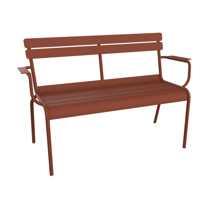 Luxembourg soffa med armstöd 131x55,5x86 cm - Red ochre - Fermob