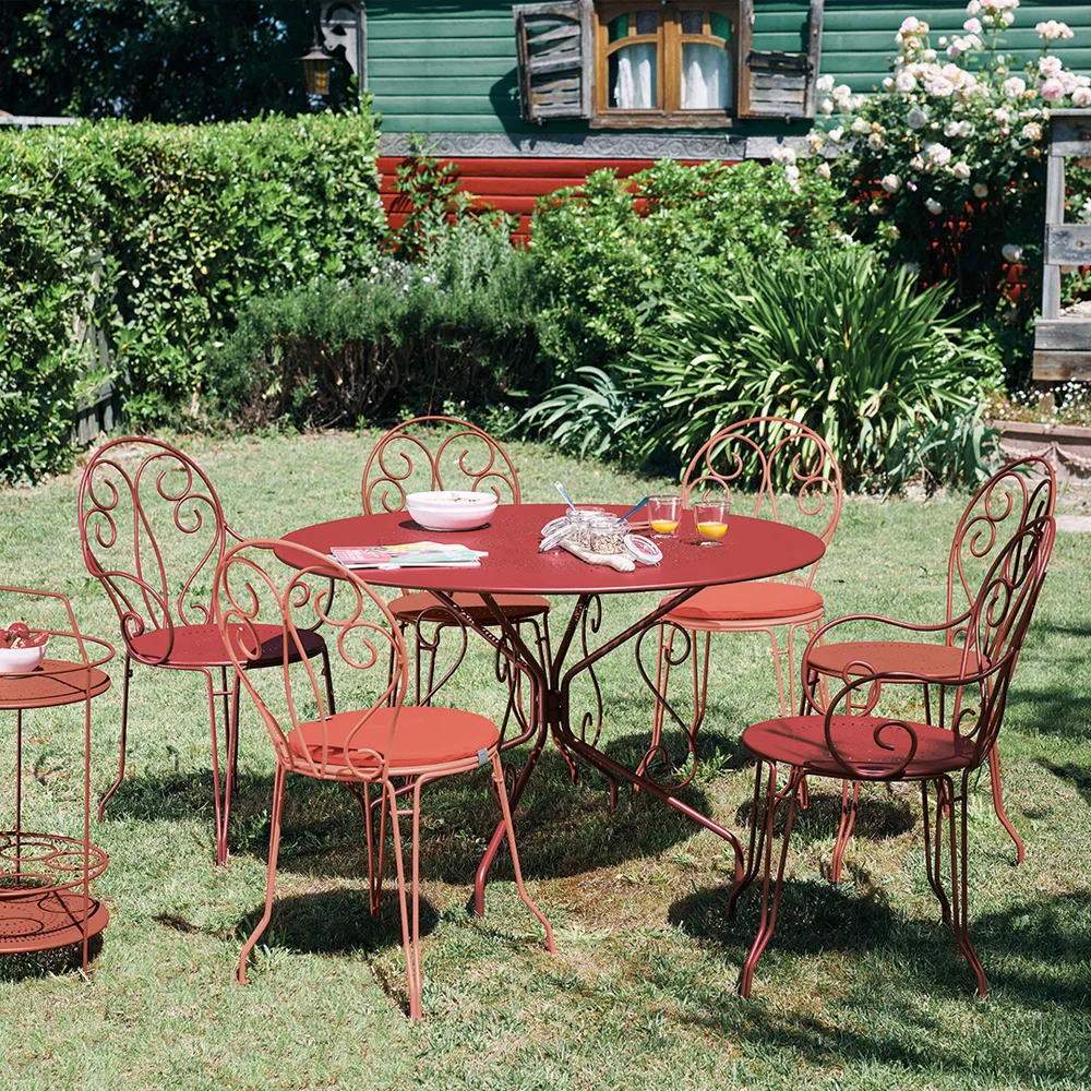 Montmartre karmstol, storm grey Fermob