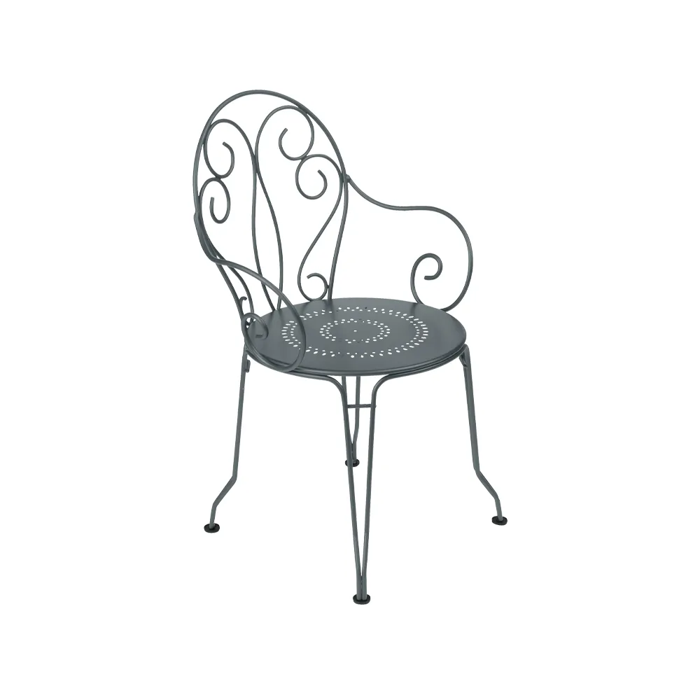 Montmartre karmstol, storm grey Fermob