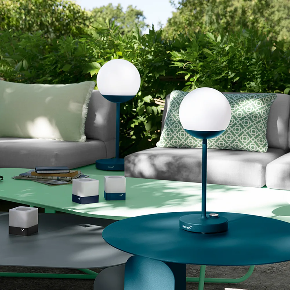 Mooon! bordslampa, acapulco blue, h.63 cm Fermob