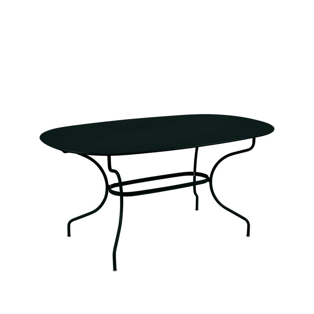 Fermob Opera+ bord ovalt liquorice | Skandinavisk Design | Trädgårdsbord | Svart