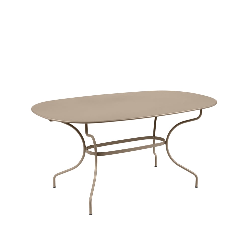 Fermob Opera+ bord ovalt nutmeg | Skandinavisk Design | Trädgårdsbord | Beige