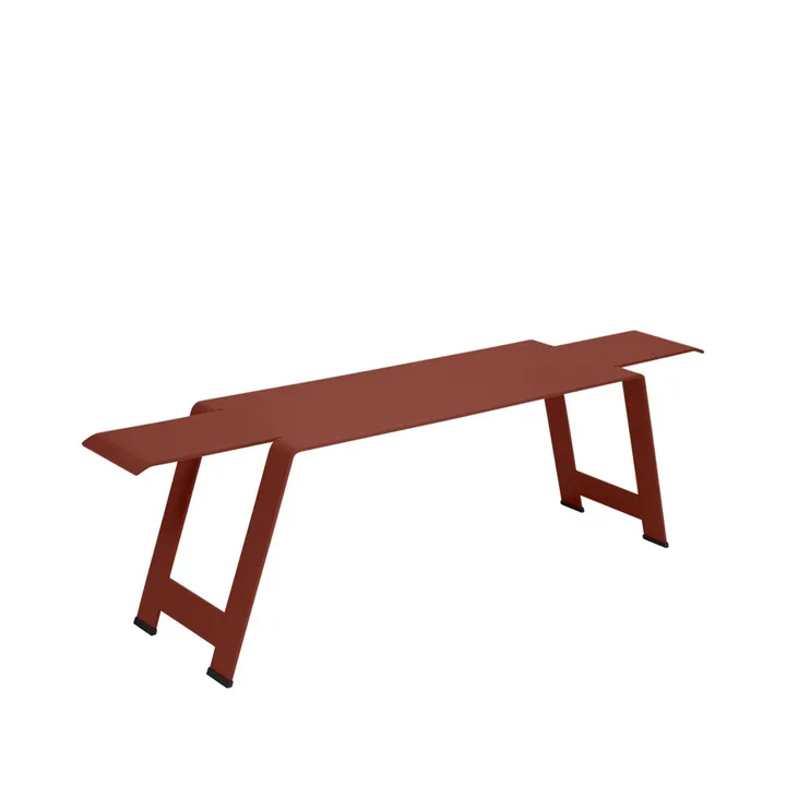 Origami bänk - Red ochre (röd) - Fermob