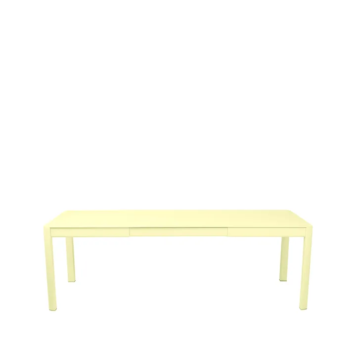 Ribambelle L bord - Frosted lemon (gul), 2 utdragningsskivor - Fermob