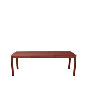 Ribambelle L bord - Red ochre (röd), 2 utdragsskivor - Fermob
