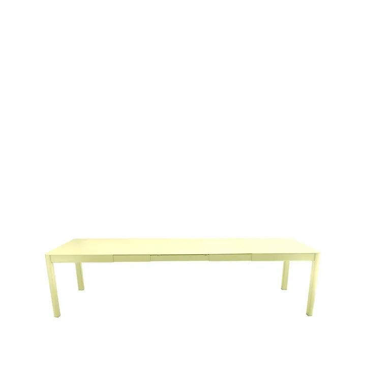 Ribambelle XL bord - Frosted lemon (gul), 3 utdragningsskivor - Fermob