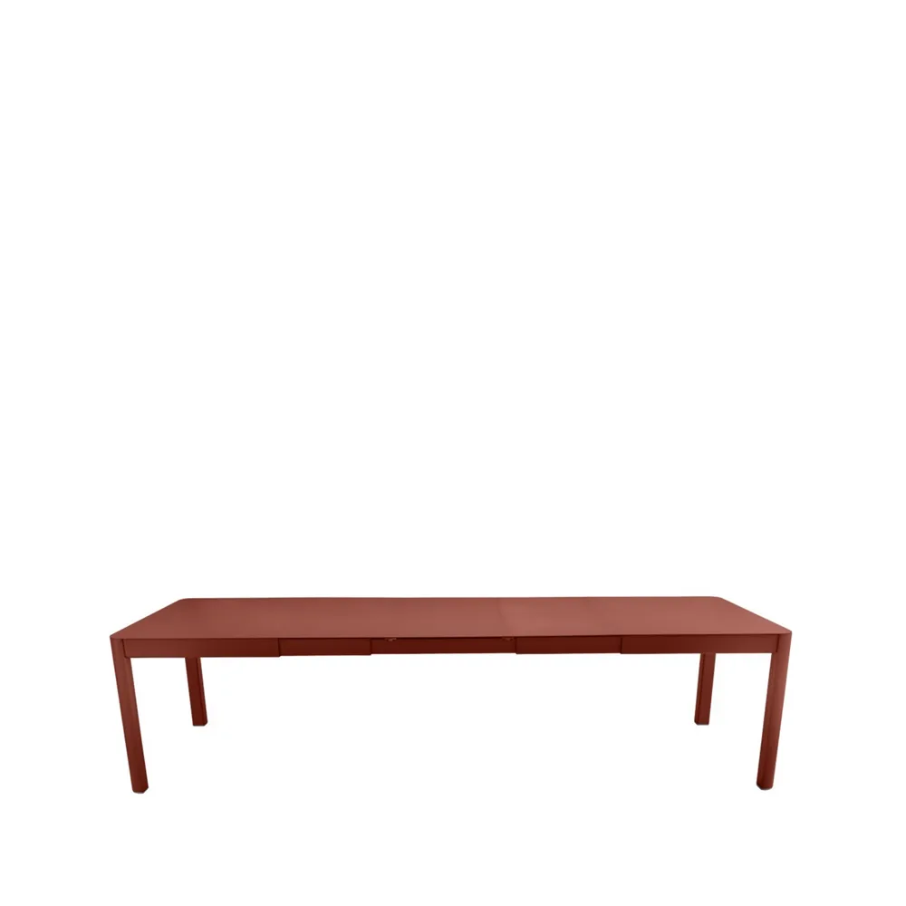 Ribambelle XL bord, Red ochre (röd), 3 utdragsskivor Fermob