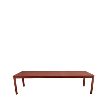 Ribambelle XL bord - Red ochre (röd), 3 utdragsskivor - Fermob