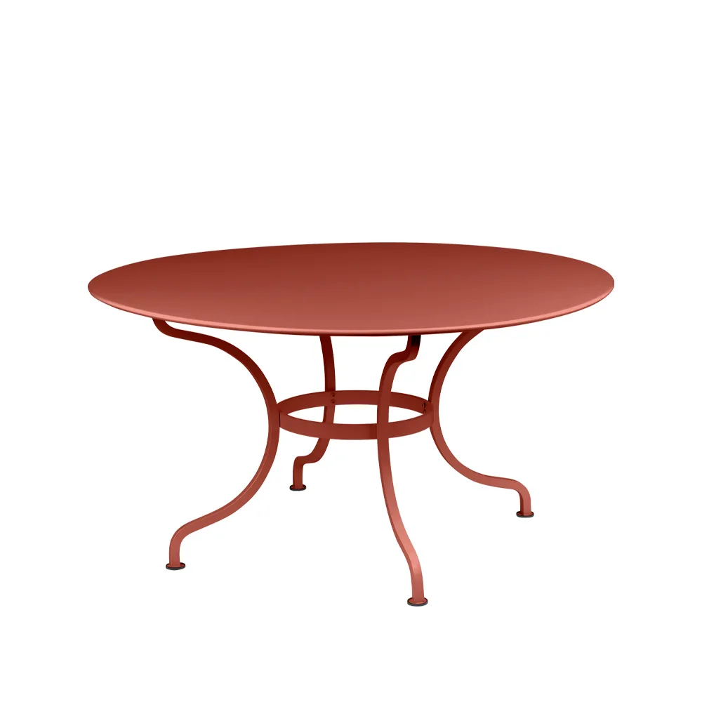 Romane bord runt, Red ochre (röd) Fermob