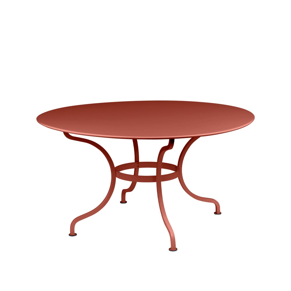 Fermob Romane bord runt red ochre | Skandinavisk Design | Trädgårdsbord | Röd