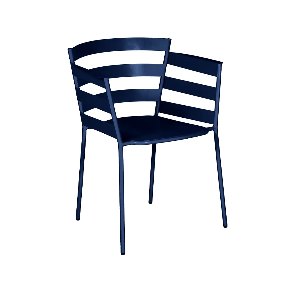 Rythmic karmstol, Deep blue (blå) Fermob