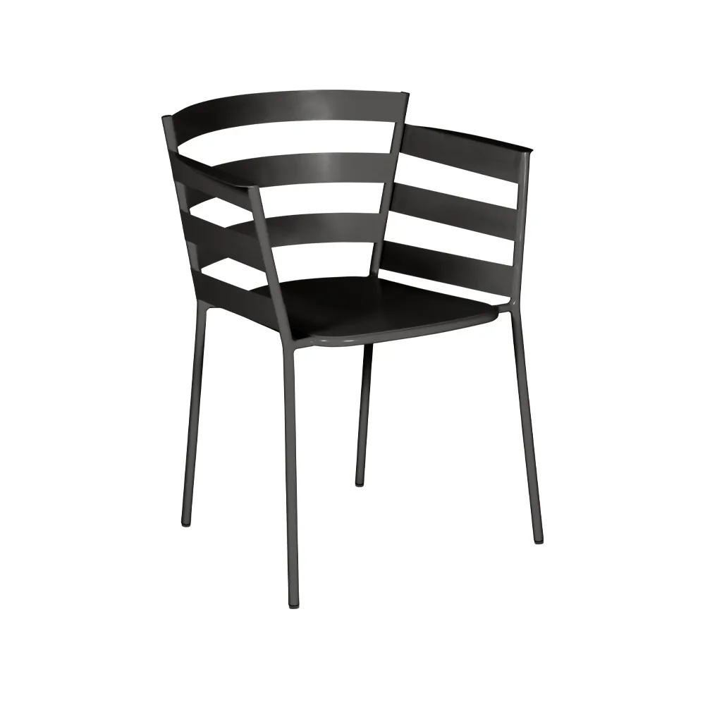 Rythmic karmstol, Liquorice (svart) Fermob