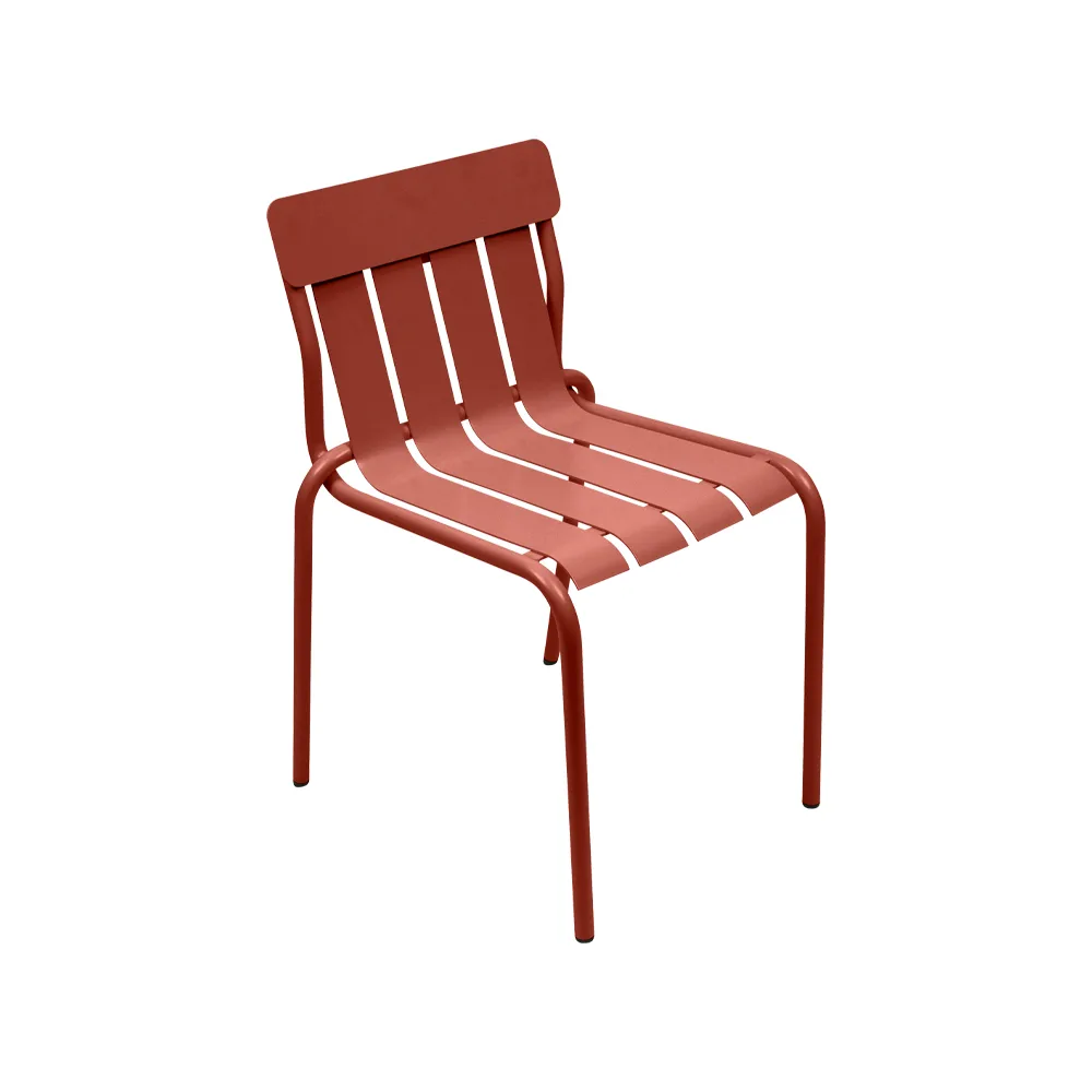 Stripe stol, Red ochre (röd) Fermob