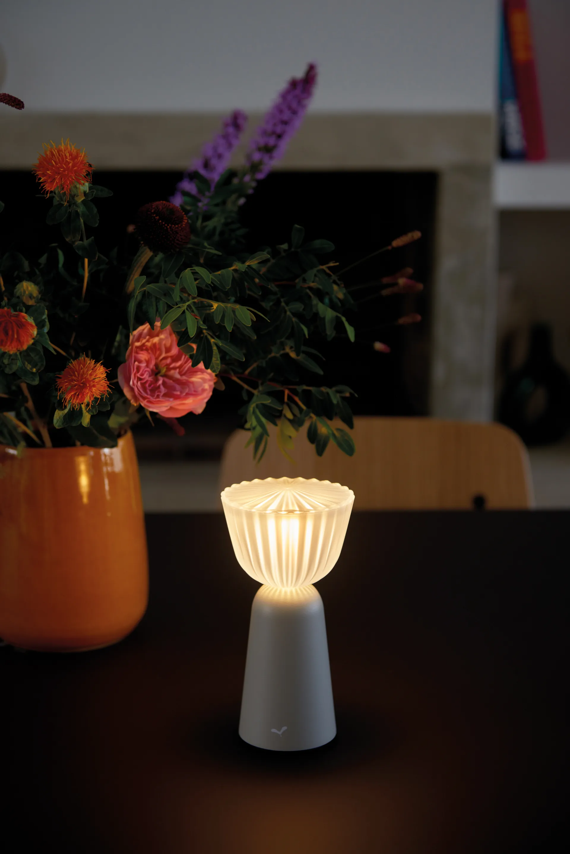 Swiing portabel bordslampa, Clay grey Fermob