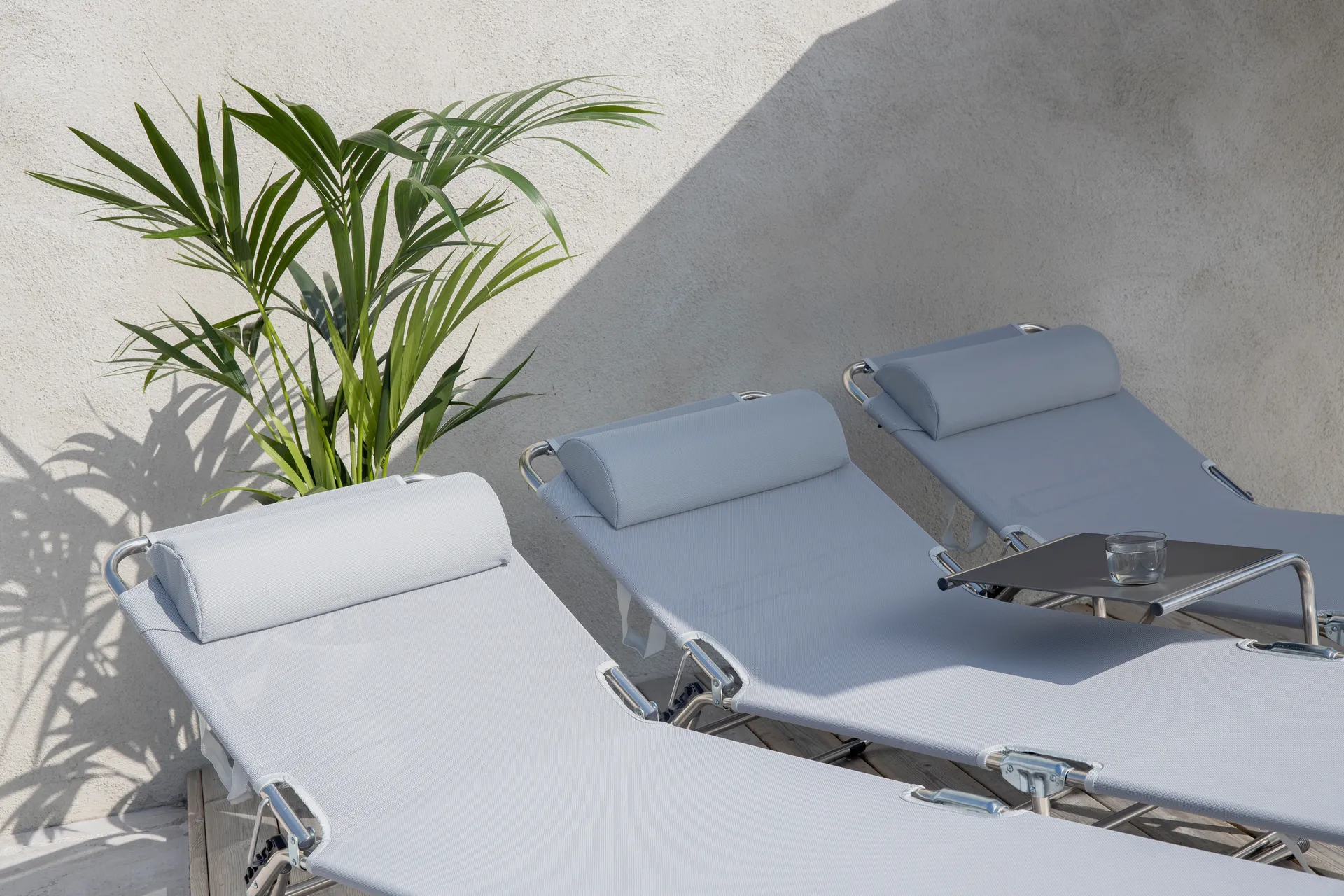 Amigo/Samba nackkudde, Textaline grey Fiam