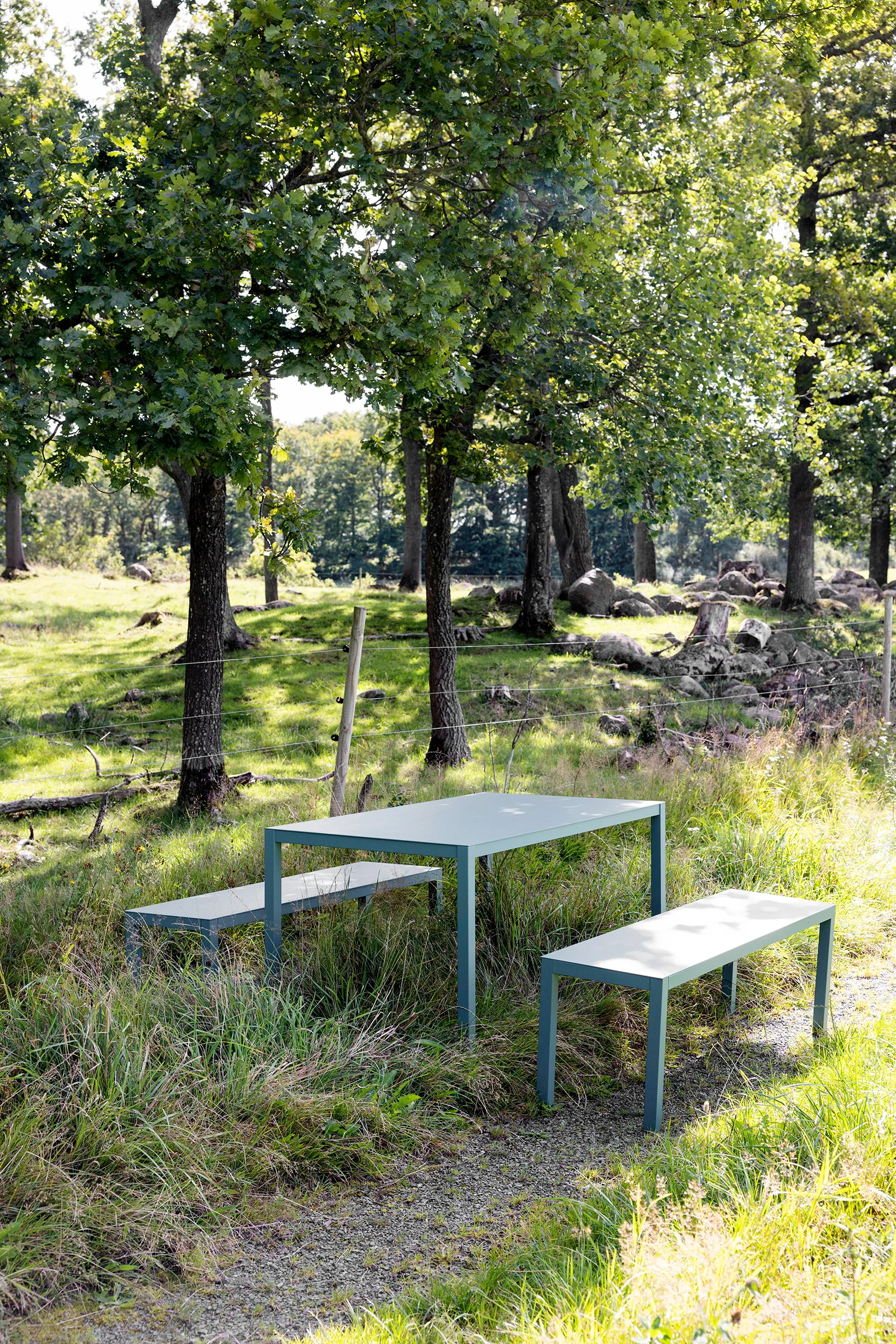 Aria bänk, Sage green Fiam