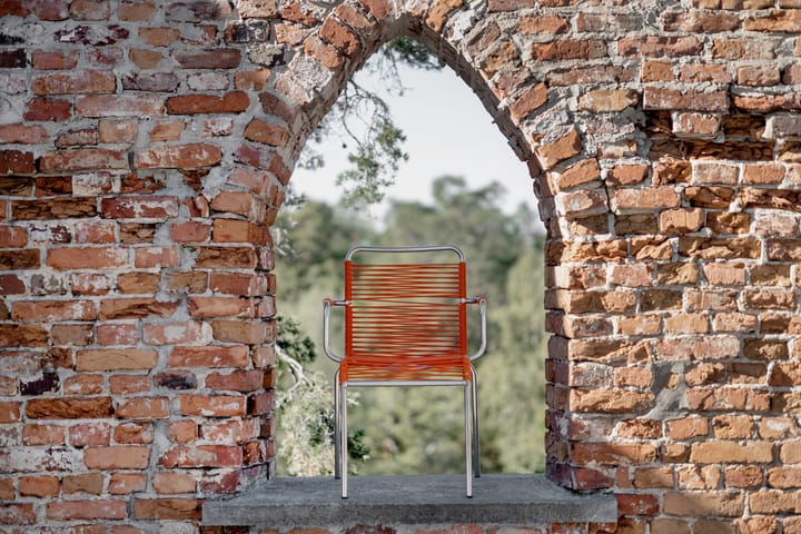 Mya karmstol aluminium, Orange Fiam