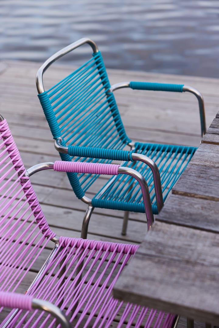 Mya Spaghetti karmstol, Turquoise Fiam