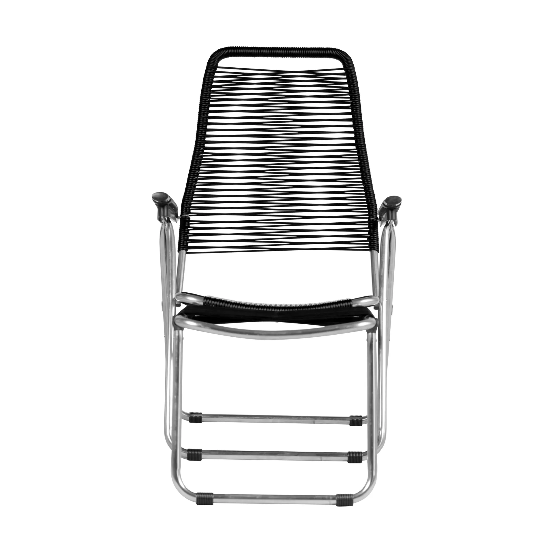 Spaghetti solstol med fotstöd, Black Fiam