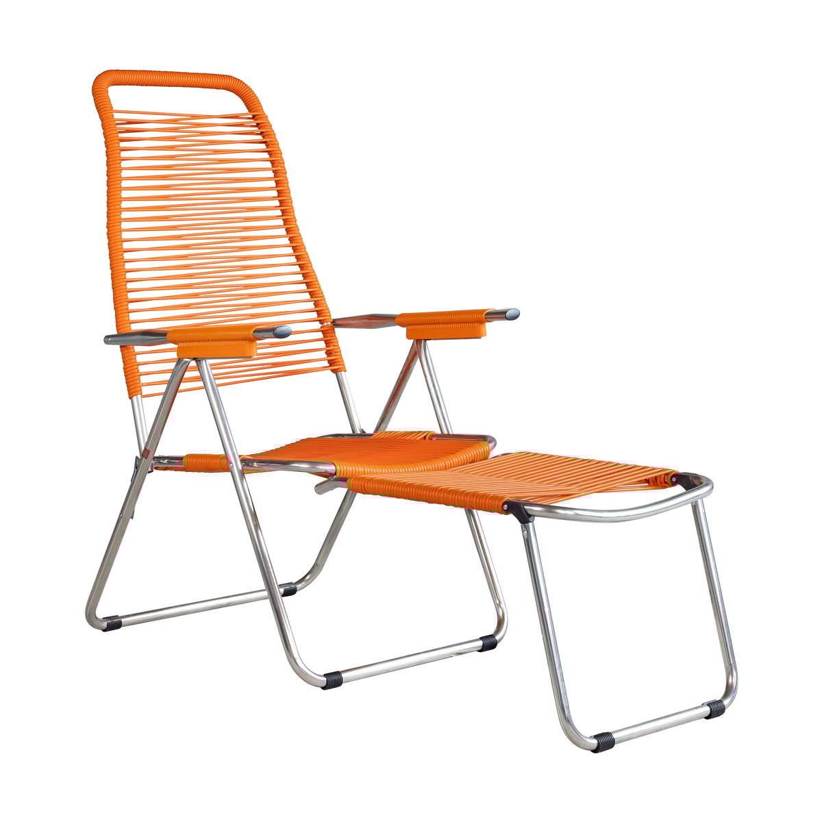 Fiam Spaghetti solstol med fotstöd Orange | Skandinavisk Design | Solsängar & solstolar | Orange