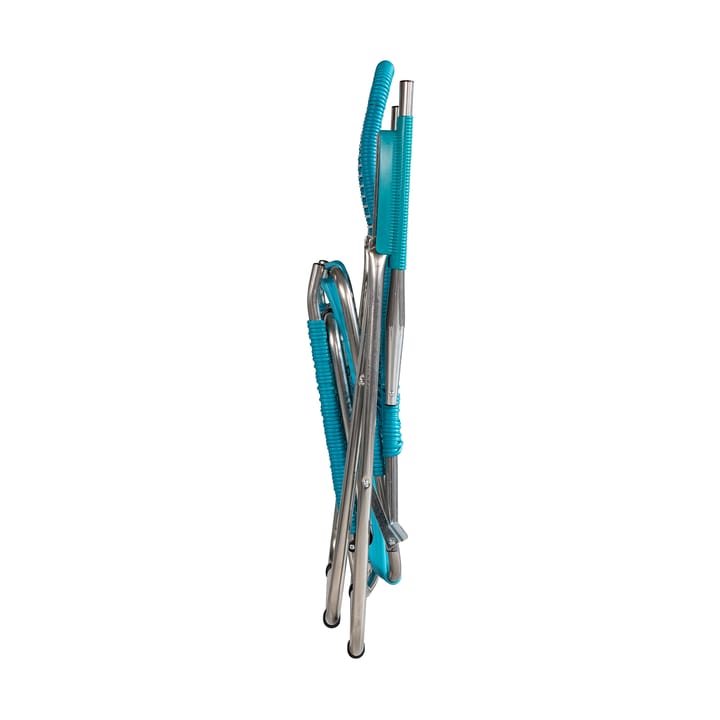 Spaghetti solstol med fotstöd, Turquoise Fiam