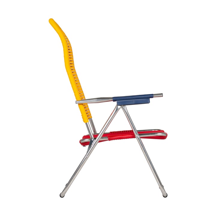 Spaghetti solstol utan fotstöd, Multi-aluminium-yellow Fiam