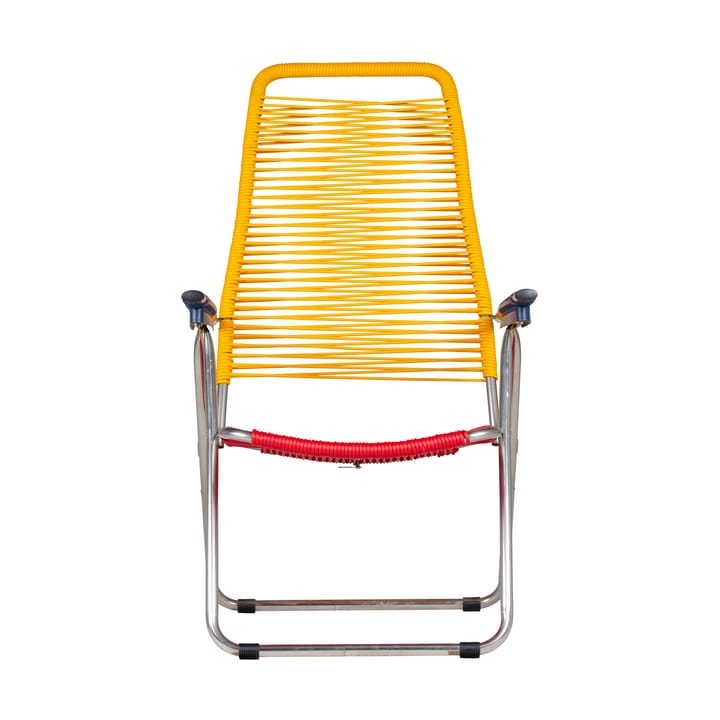 Spaghetti solstol utan fotstöd, Multi-aluminium-yellow Fiam