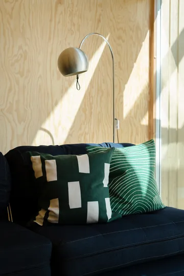 Block kuddfodral 48x48 cm - Green - Fine Little Day