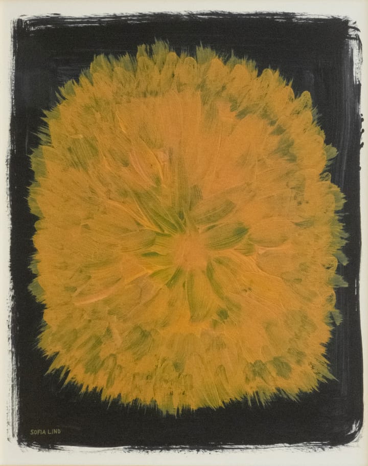 Dandelion poster 40x50 cm - Gul-svart - Fine Little Day