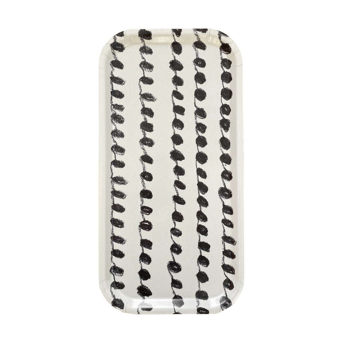Fine Little Day Dot bricka 22x43 cm Black-white | Skandinavisk Design | Brickor | Svart