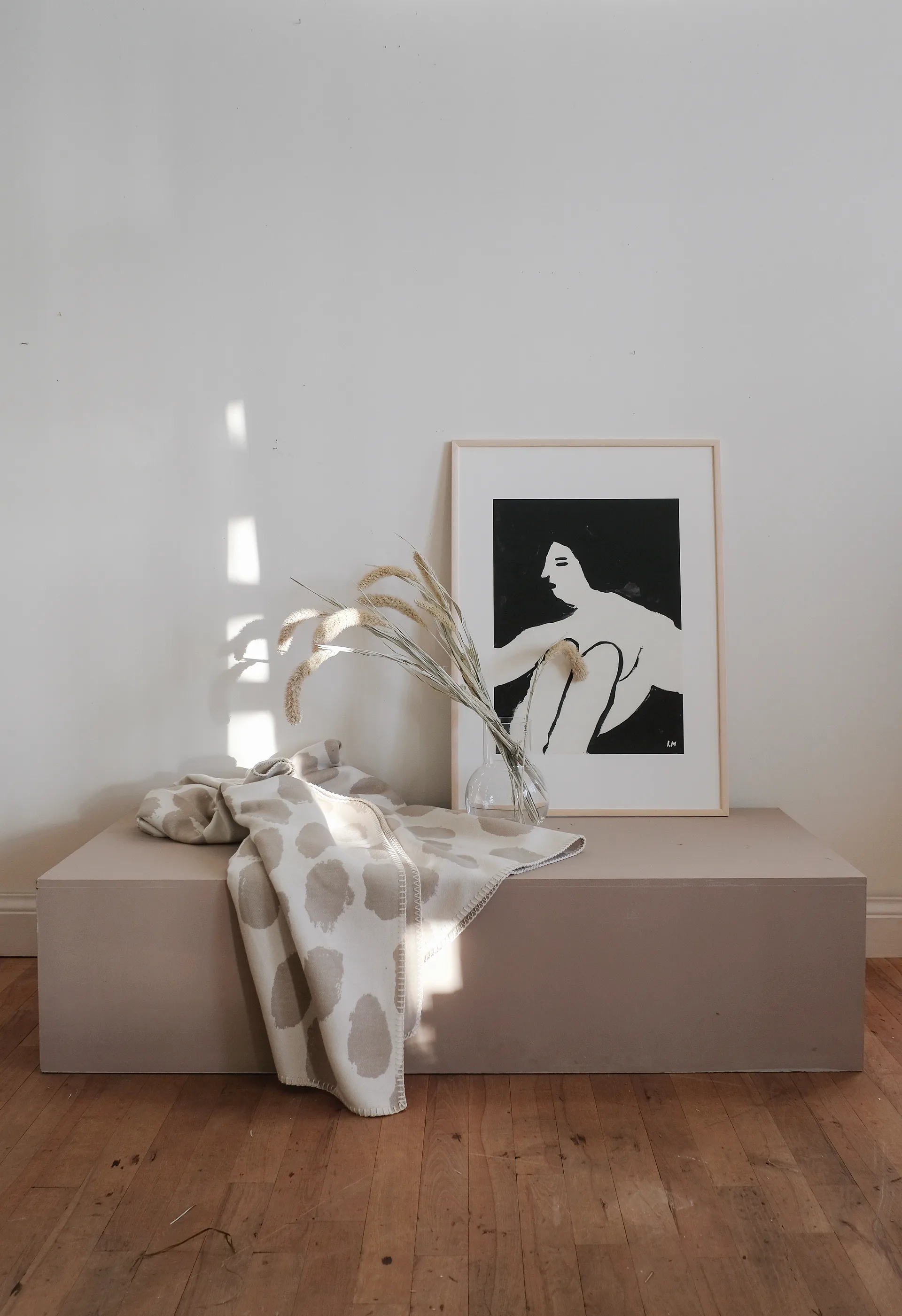 Dots filt 140x180 cm, Beige Fine Little Day