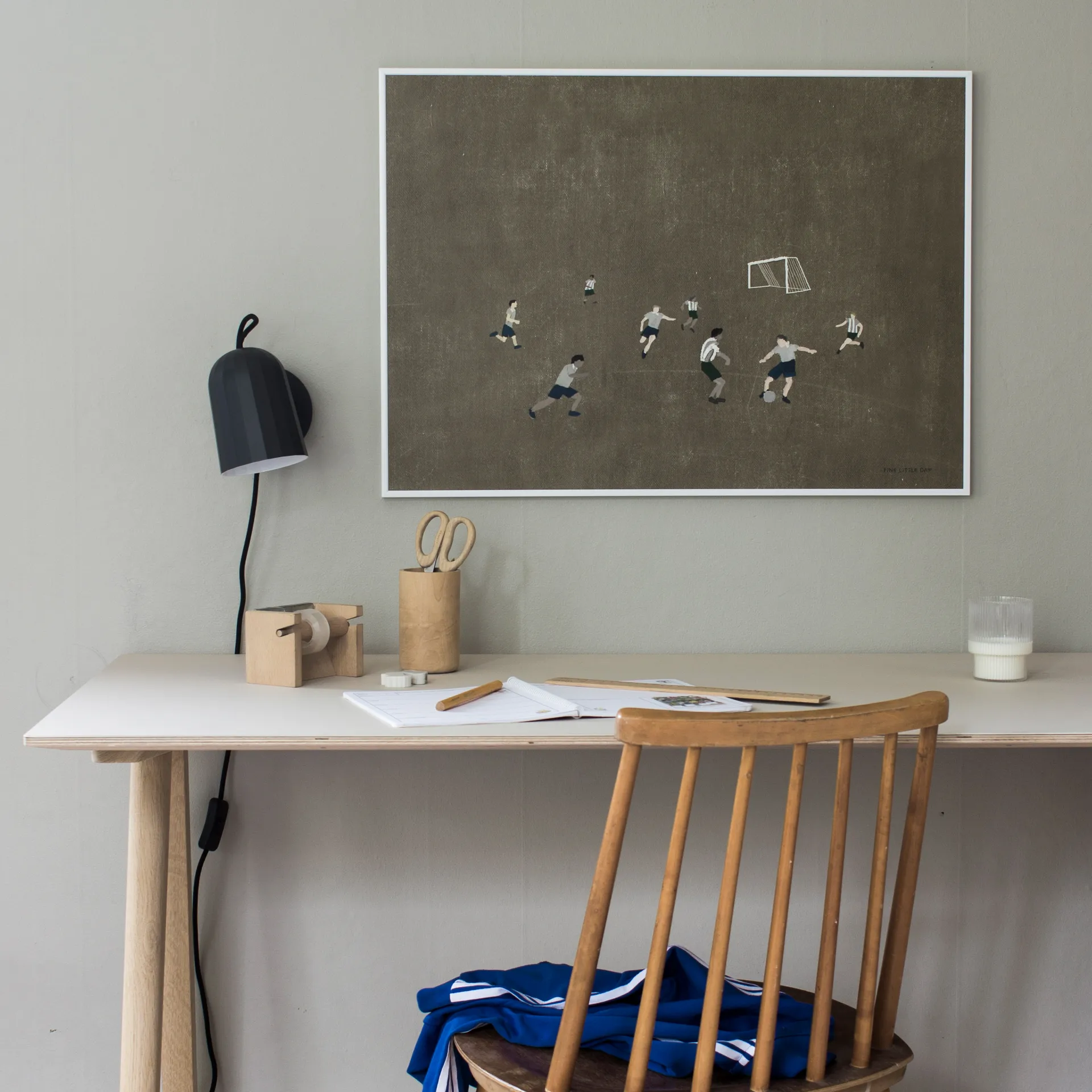 Fotboll poster 50x70 cm, Brun Fine Little Day