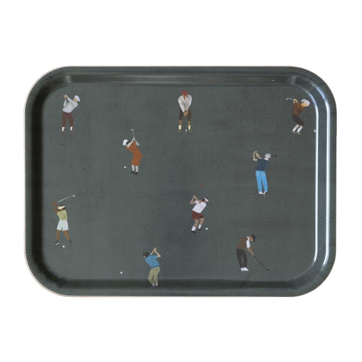 Fine Little Day Golfers bricka 20x27 cm | Skandinavisk Design | Brickor | Grön