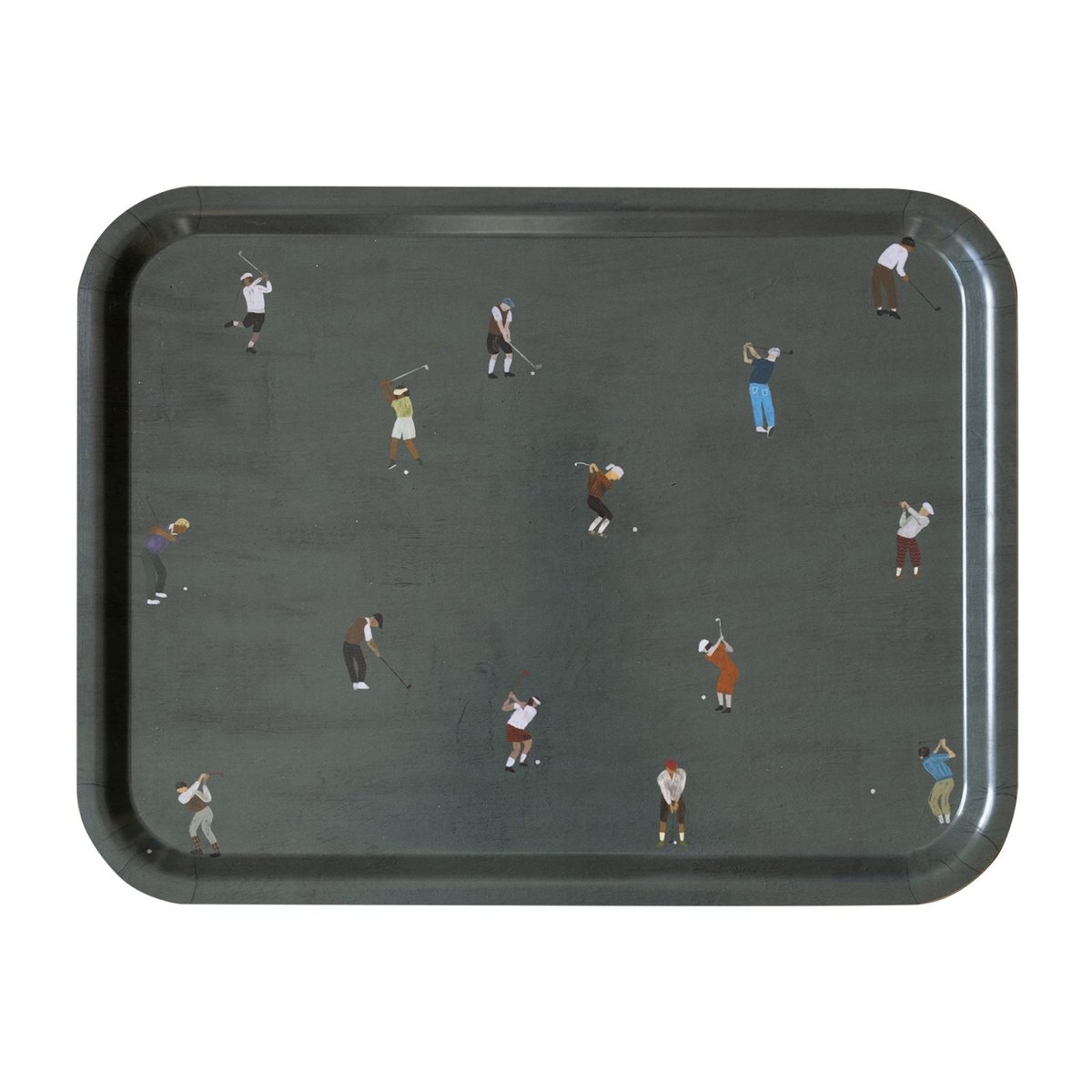 Fine Little Day Golfers bricka 33x43 cm | Skandinavisk Design | Brickor | Grön