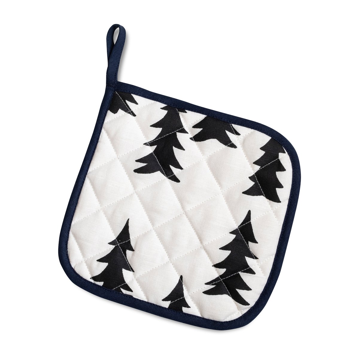 Fine Little Day Gran quiltad grytlapp 21x21 cm Vit-svart