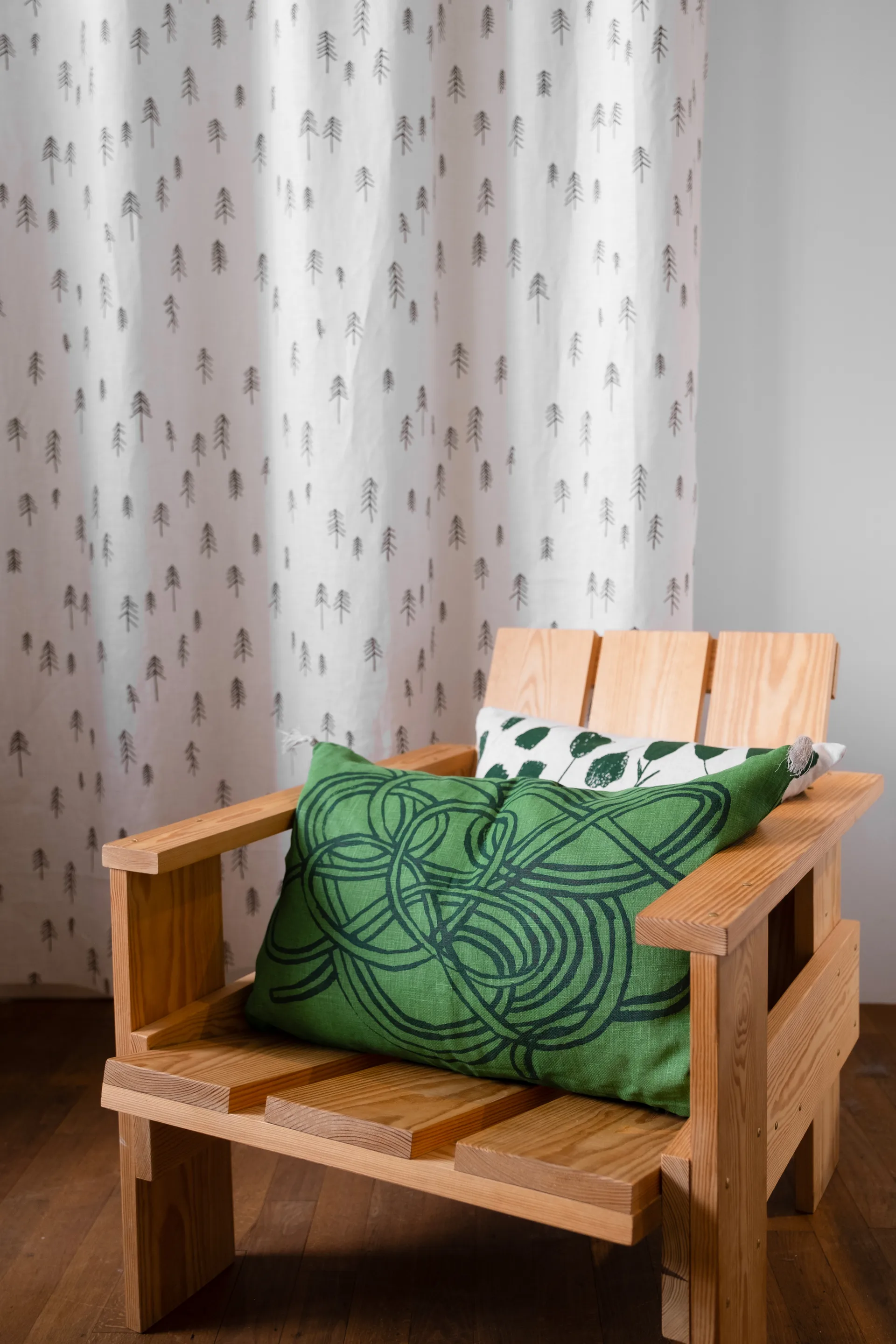 Knutar kuddfodral 38x58 cm, Green Fine Little Day