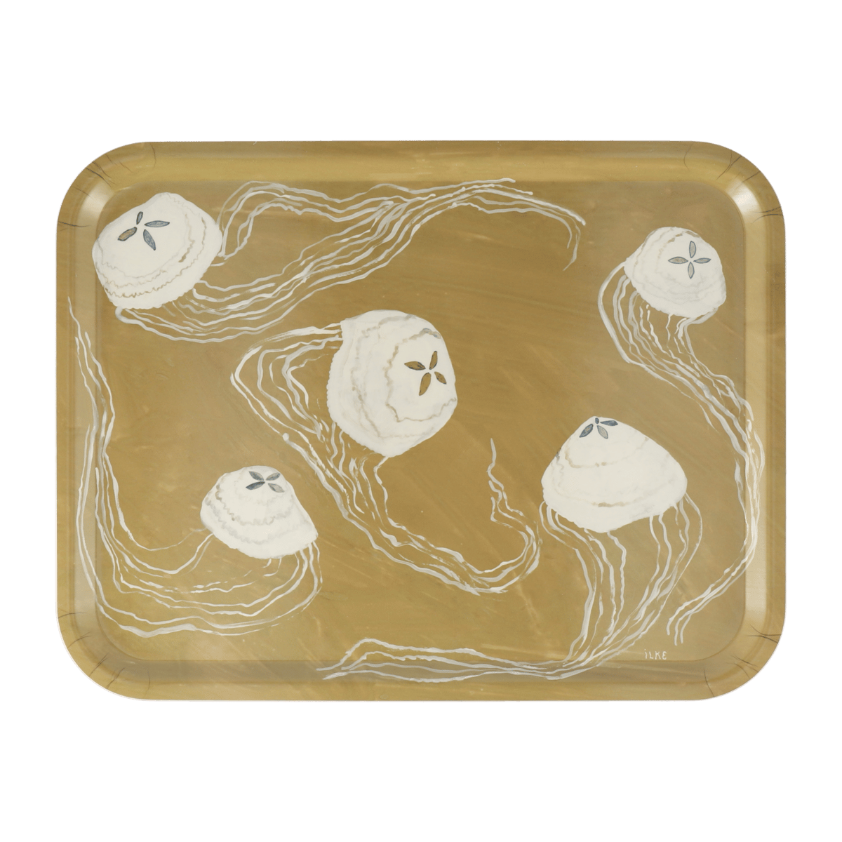 Fine Little Day Manet bricka 33x43 cm Senap | Skandinavisk Design | Brickor | Beige