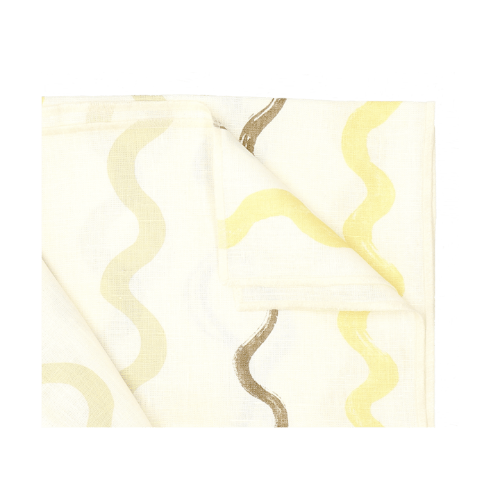 Randig bordsduk 149x250 cm - White-yellow - Fine Little Day