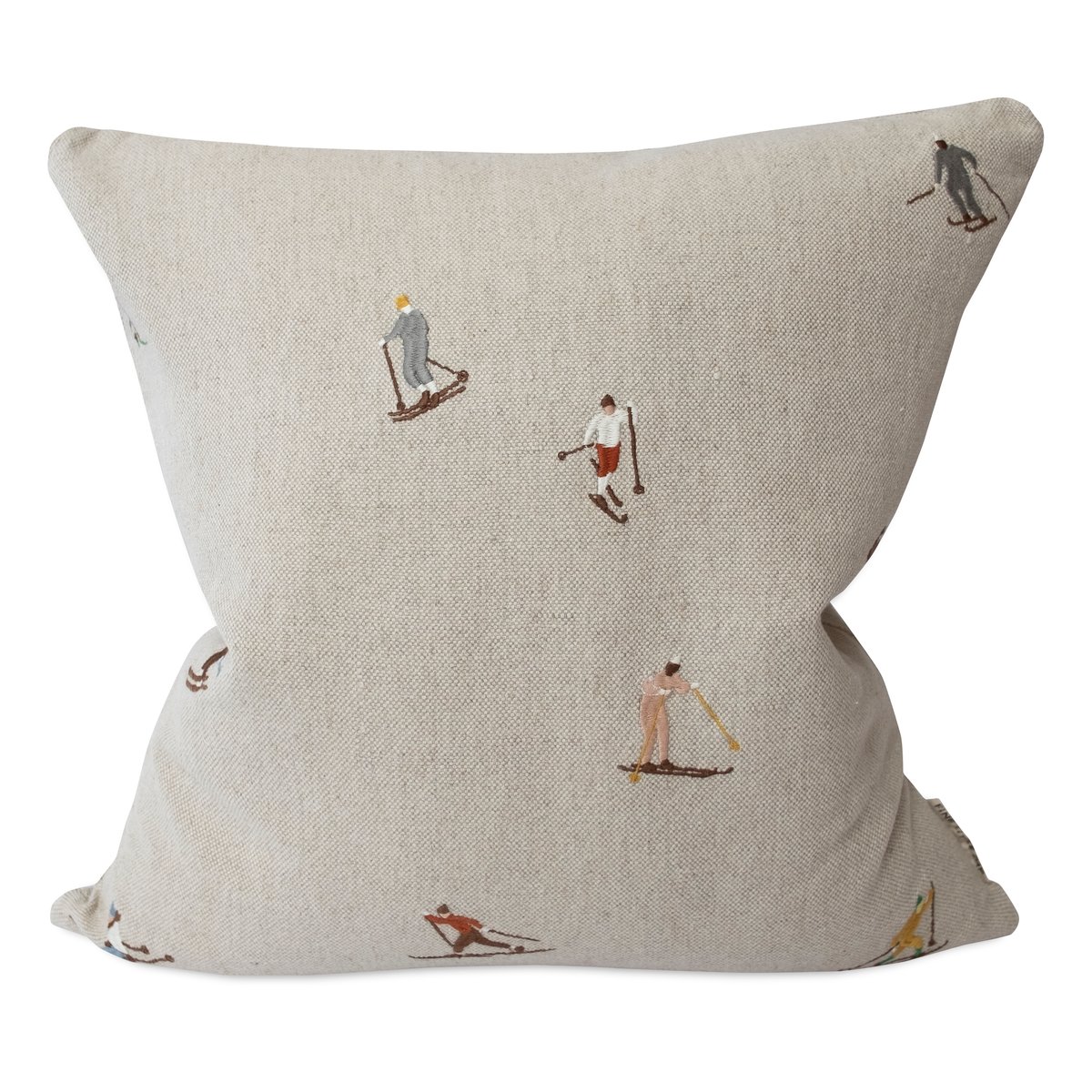 Fine Little Day Skiers kuddfodral 48x48 cm Natur | Skandinavisk Design | Kuddfodral | Beige
