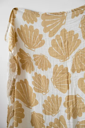 Snäcka muslinfilt 120x120 cm - Sand - Fine Little Day