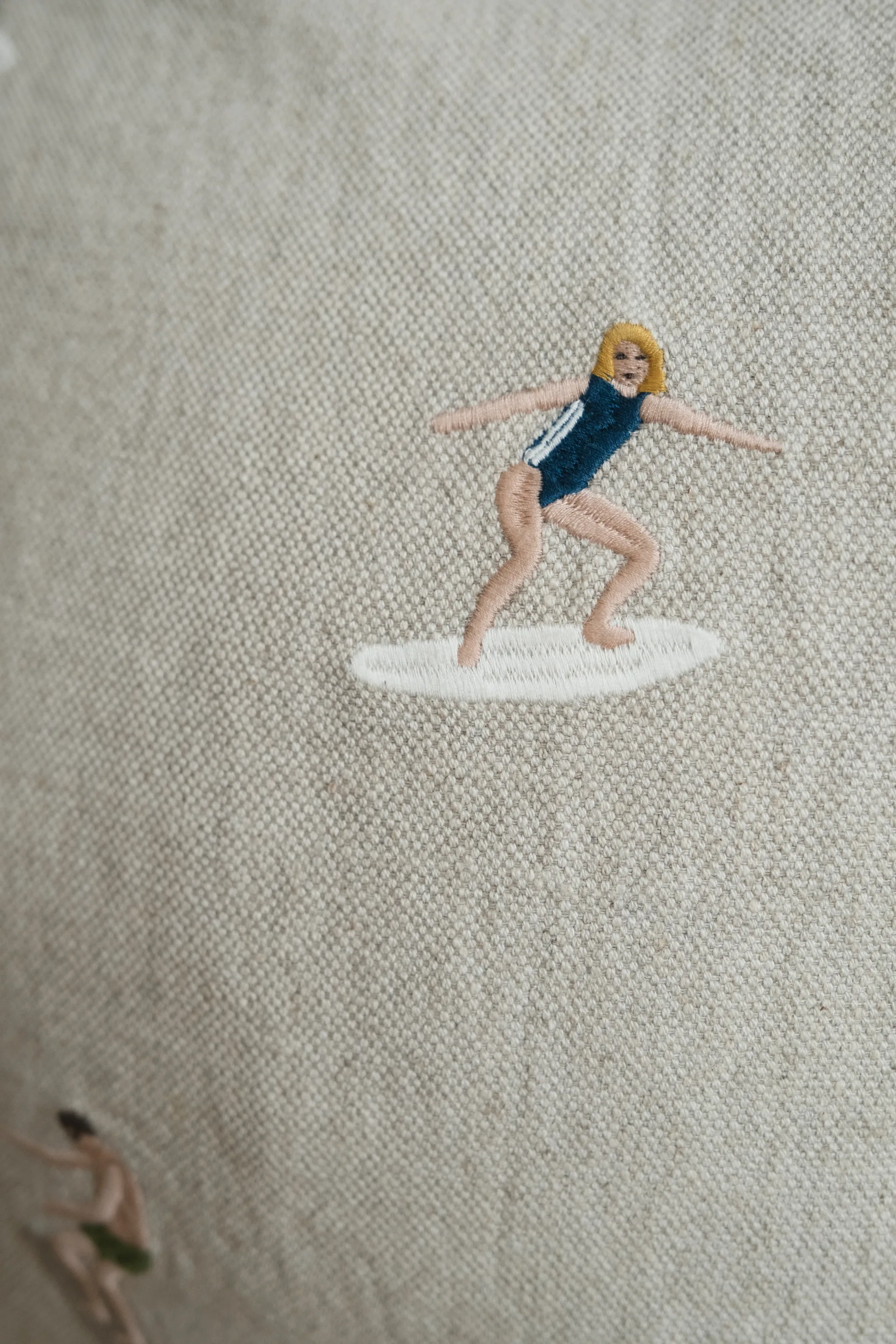 Surfers kuddfodral 48x48 cm, Natur Fine Little Day