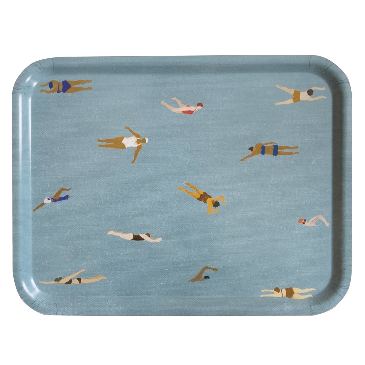 Fine Little Day Swimmers bricka 33x43 cm Blå | Skandinavisk Design | Brickor | Blå