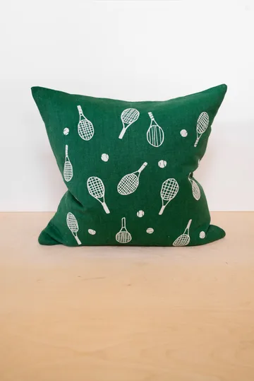 Tennisracket kuddfodral 48x48 cm - Green - Fine Little Day