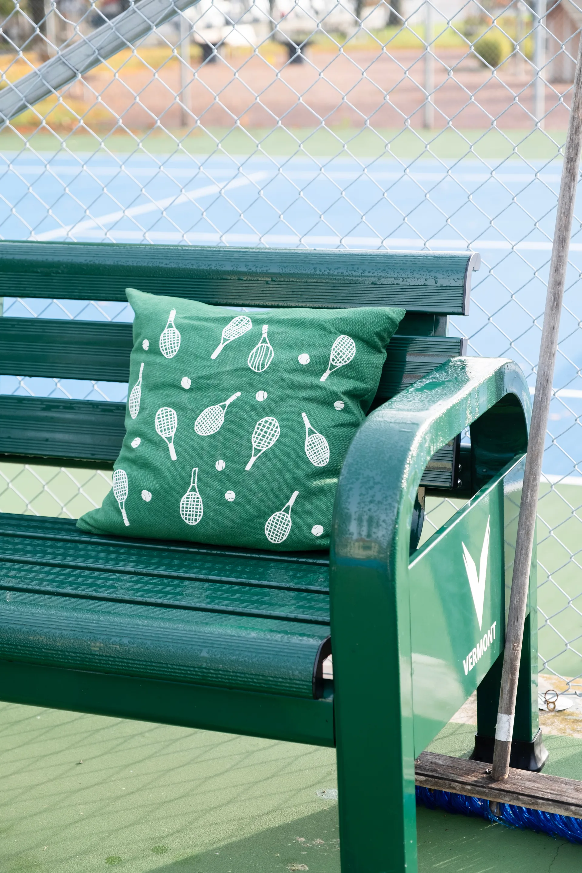 Tennisracket kuddfodral 48x48 cm, Green Fine Little Day