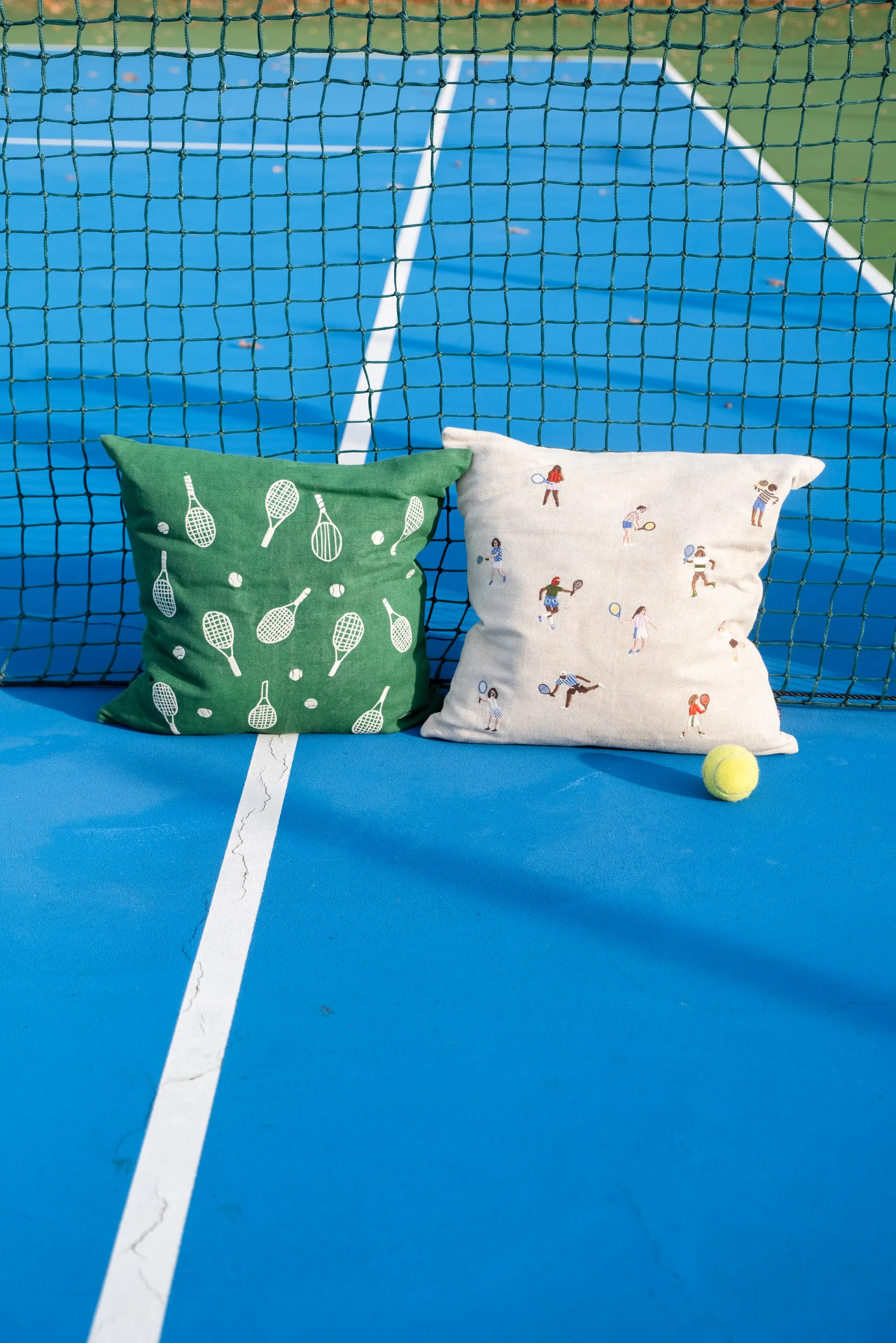 Tennisracket kuddfodral 48x48 cm, Green Fine Little Day