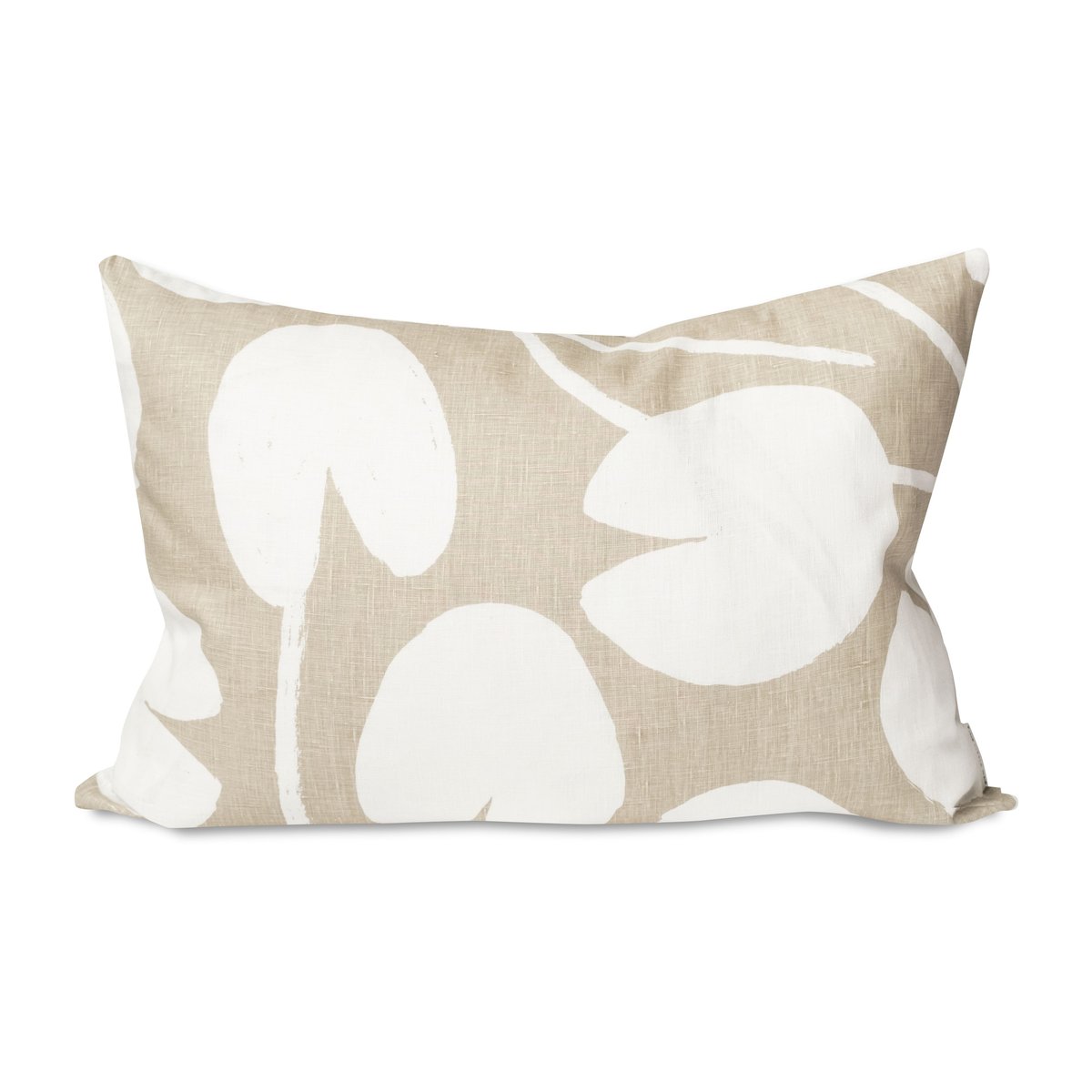 Fine Little Day Water lilies kuddfodral 48x68 cm Sand-vit